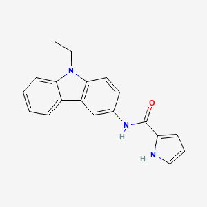 molecular formula C19H17N3O B7682875 N-(9-ethylcarbazol-3-yl)-1H-pyrrole-2-carboxamide 