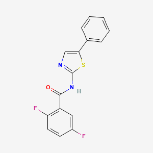 molecular formula C16H10F2N2OS B7682953 2,5-difluoro-N-(5-phenyl-1,3-thiazol-2-yl)benzamide 