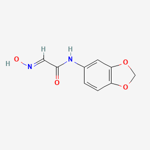 molecular formula C9H8N2O4 B7683048 (2E)-N-(1,3-benzodioxol-5-yl)-2-hydroxyiminoacetamide 