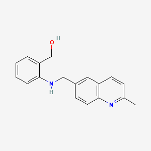 molecular formula C18H18N2O B7683198 [2-[(2-Methylquinolin-6-yl)methylamino]phenyl]methanol 