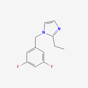 molecular formula C12H12F2N2 B7683203 1-[(3,5-Difluorophenyl)methyl]-2-ethylimidazole 