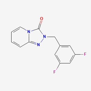 molecular formula C13H9F2N3O B7683213 2-[(3,5-Difluorophenyl)methyl]-[1,2,4]triazolo[4,3-a]pyridin-3-one 