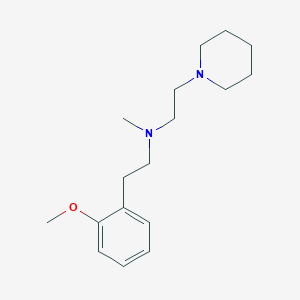 molecular formula C17H28N2O B7683246 2-(2-methoxyphenyl)-N-methyl-N-(2-piperidin-1-ylethyl)ethanamine 