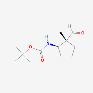 molecular formula C12H21NO3 B7683384 rac-tert-butyl N-[(1R,2R)-2-formyl-2-methylcyclopentyl]carbamate 