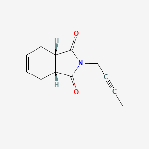 molecular formula C12H13NO2 B7683499 (3aS,7aR)-2-but-2-ynyl-3a,4,7,7a-tetrahydroisoindole-1,3-dione 