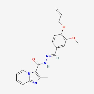 molecular formula C20H20N4O3 B7683579 (E)-N'-(4-(allyloxy)-3-methoxybenzylidene)-2-methylimidazo[1,2-a]pyridine-3-carbohydrazide 