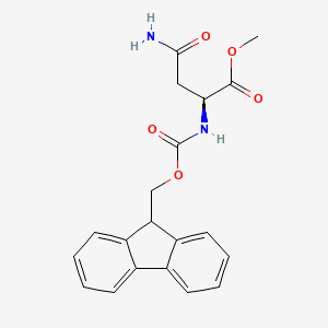 molecular formula C20H20N2O5 B7683594 Methyl (2S)-4-amino-2-(9H-fluoren-9-ylmethoxycarbonylamino)-4-oxo-butanoate CAS No. 1032897-22-5