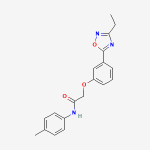 2-(3-(3-ethyl-1,2,4-oxadiazol-5-yl)phenoxy)-N-(p-tolyl)acetamide