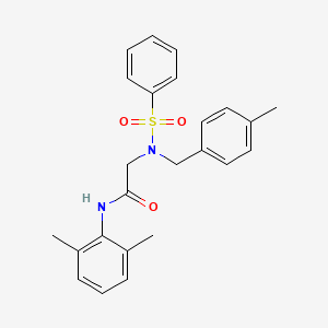 2-{N-[(4-methylphenyl)methyl]benzenesulfonamido}-N-[3-(methylsulfanyl)phenyl]acetamide