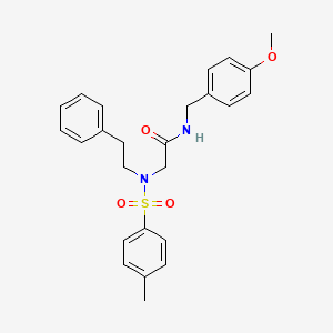 N-(3-nitrophenyl)-2-[N-(2-phenylethyl)4-methylbenzenesulfonamido]acetamide