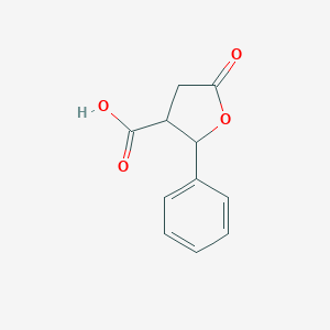 molecular formula C11H10O4 B076842 5-氧代-2-苯氧唑烷-3-羧酸 CAS No. 13389-88-3