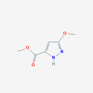 molecular formula C6H8N2O3 B7684232 Methyl 5-methoxy-1H-pyrazole-3-carboxylate CAS No. 1416371-99-7