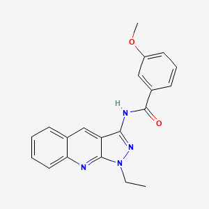 N-(1-ethyl-1H-pyrazolo[3,4-b]quinolin-3-yl)-3-methoxybenzamide