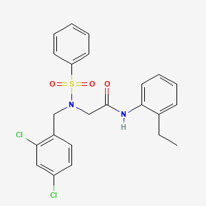 N~2~-(2,4-dichlorobenzyl)-N-(2-ethylphenyl)-N~2~-(phenylsulfonyl)glycinamide