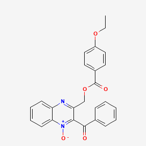 (3-Benzoyl-4-oxidoquinoxalin-4-ium-2-yl)methyl 4-ethoxybenzoate