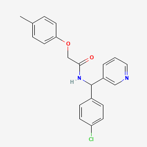 N-((4-chlorophenyl)(pyridin-3-yl)methyl)-2-(p-tolyloxy)acetamide