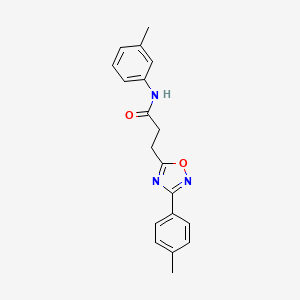 molecular formula C19H19N3O2 B7684401 N-(3-methylphenyl)-3-[3-(4-methylphenyl)-1,2,4-oxadiazol-5-yl]propanamide 