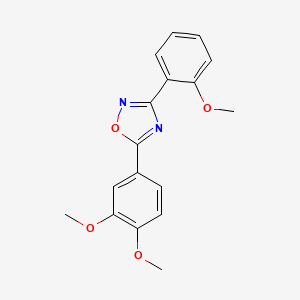 5-(3,4-dimethoxyphenyl)-3-(2-methoxyphenyl)-1,2,4-oxadiazole