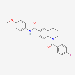 1-(4-fluorobenzoyl)-N-(4-methoxyphenyl)-1,2,3,4-tetrahydroquinoline-6-carboxamide