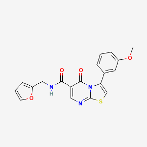 N-(2-bromophenyl)-3-(3-methoxyphenyl)-5-oxo-5H-[1,3]thiazolo[3,2-a]pyrimidine-6-carboxamide