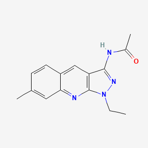 N-(1-ethyl-7-methylpyrazolo[3,4-b]quinolin-3-yl)acetamide