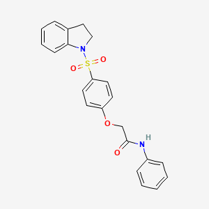 2-[4-(2,3-dihydro-1H-indole-1-sulfonyl)phenoxy]-N-methylacetamide