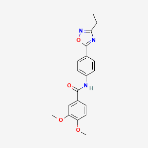 N-[4-(3-ethyl-1,2,4-oxadiazol-5-yl)phenyl]-3,4-dimethoxybenzamide