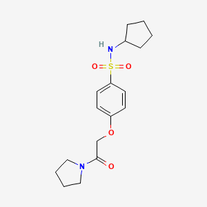 N-cyclopentyl-4-(2-oxo-2-(pyrrolidin-1-yl)ethoxy)benzenesulfonamide