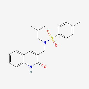 N-((2-hydroxyquinolin-3-yl)methyl)-N-isobutyl-4-methylbenzenesulfonamide