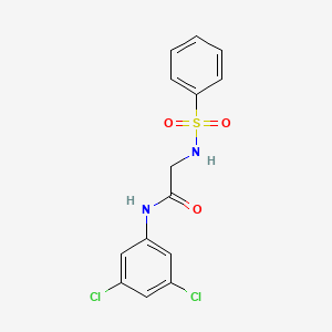 2-(benzenesulfonamido)-N-(3,5-dichlorophenyl)acetamide