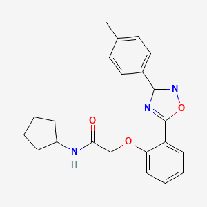 N-cyclopentyl-2-{2-[3-(4-methylphenyl)-1,2,4-oxadiazol-5-yl]phenoxy}acetamide