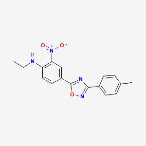 N-ethyl-4-[3-(4-methylphenyl)-1,2,4-oxadiazol-5-yl]-2-nitroaniline