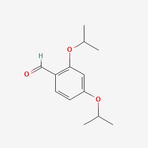 molecular formula C13H18O3 B7684638 2,4-DIISOPROPOXYBENZALDEHYDE CAS No. 96501-80-3