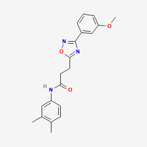 N-(3,4-dimethylphenyl)-3-[3-(3-methoxyphenyl)-1,2,4-oxadiazol-5-yl]propanamide