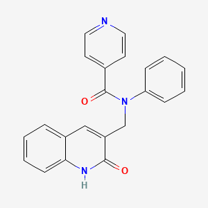 N-((2-hydroxyquinolin-3-yl)methyl)-N-phenylisonicotinamide