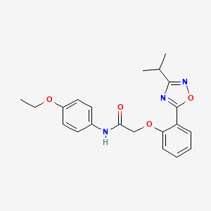 N-(4-ethoxyphenyl)-2-(2-(3-isopropyl-1,2,4-oxadiazol-5-yl)phenoxy)acetamide