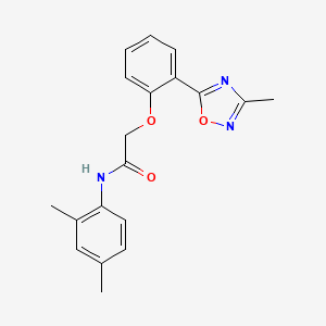 N-(2,4-dimethylphenyl)-2-[2-(3-methyl-1,2,4-oxadiazol-5-yl)phenoxy]acetamide