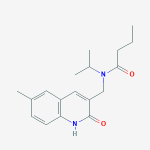 N-((2-hydroxy-6-methylquinolin-3-yl)methyl)-N-isopropylbutyramide