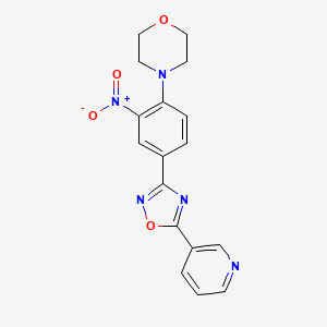 4-{2-Nitro-4-[5-(pyridin-3-yl)-1,2,4-oxadiazol-3-yl]phenyl}morpholine