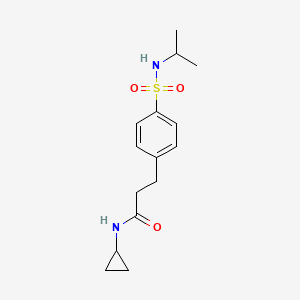 N-cyclopropyl-3-[4-(propan-2-ylsulfamoyl)phenyl]propanamide