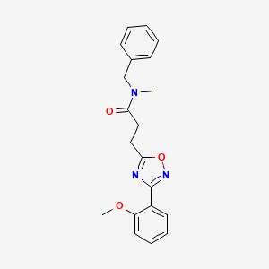 N-benzyl-3-[3-(2-methoxyphenyl)-1,2,4-oxadiazol-5-yl]-N-methylpropanamide