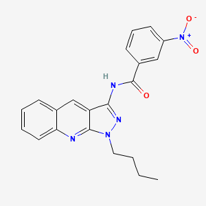 N-(1-butyl-1H-pyrazolo[3,4-b]quinolin-3-yl)-3-nitrobenzamide