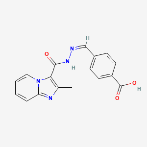 (Z)-4-((2-(2-methylimidazo[1,2-a]pyridine-3-carbonyl)hydrazono)methyl)benzoic acid