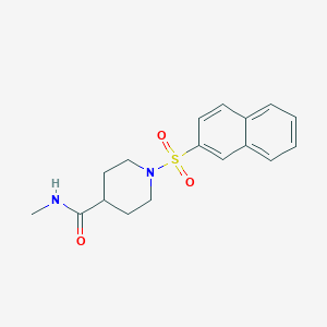 N-(3-acetylphenyl)-1-(naphthalene-2-sulfonyl)piperidine-4-carboxamide