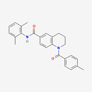 N-(2-ethoxyphenyl)-1-(4-methylbenzoyl)-1,2,3,4-tetrahydroquinoline-6-carboxamide