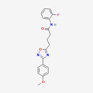 N-(2-fluorophenyl)-4-[3-(4-methoxyphenyl)-1,2,4-oxadiazol-5-yl]butanamide