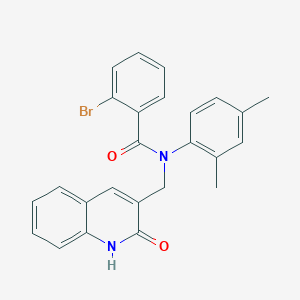 2-bromo-N-(2,4-dimethylphenyl)-N-((2-hydroxyquinolin-3-yl)methyl)benzamide