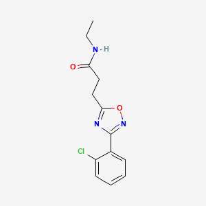 3-[3-(2-chlorophenyl)-1,2,4-oxadiazol-5-yl]-N-ethylpropanamide