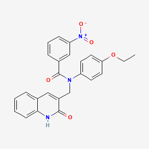 N-(4-ethoxyphenyl)-N-((2-hydroxyquinolin-3-yl)methyl)-3-nitrobenzamide