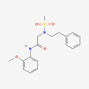 N-(2-methoxyphenyl)-N~2~-(methylsulfonyl)-N~2~-(2-phenylethyl)glycinamide